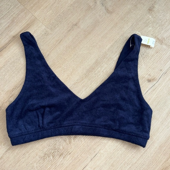OFFLINE By Aerie Summer Lights Terry Sports Bra dark blue - Picture 2 of 6